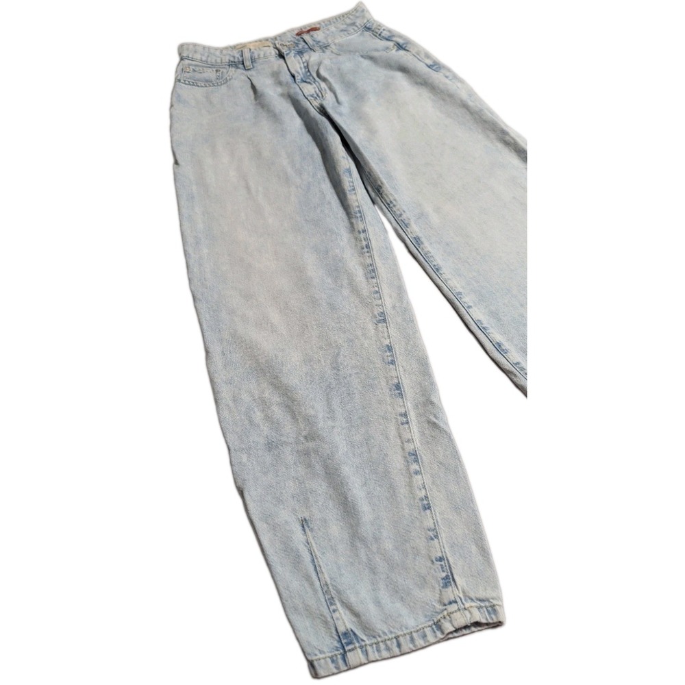 Pilcro Anthropologie The Breaker Womens High Rise Wide Leg Jeans Light Wash 25 - Picture 10 of 10
